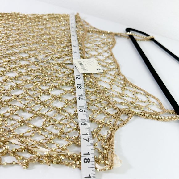 Free People Top it Off Tunic in Gold size M/L NWT - Picture 11 of 14